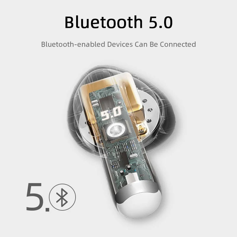 Fones de ouvido sem fio Pro4 TWS  originais compatíveis com Bluetooth 5.3 com microfone